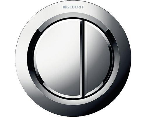 Fernbetätigung Geberit Typ 01 pneumatisch Möbeldrücker 2-Mengentechnik chrom Geberit Logo Betätigungsplatte für Spülkasten