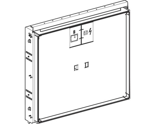 Fertigbauset Geberit für ONE Waschtisch schwebendes Design weiß 115.420.11.1 Schaltschrank für den Elektroinstallationsbereich