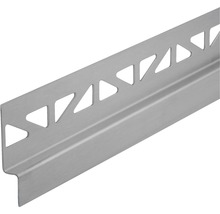 Fliesenschiene aus Metall mit dreieckigen Aussparungen