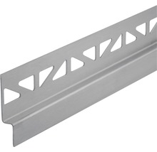 Fliesenschiene aus Metall mit dreieckigen Aussparungen