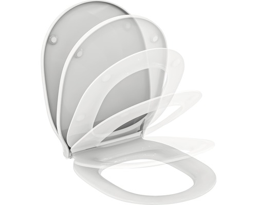 WC-Sitz Ideal Standard Connect Air Wrapover E036801 weiß mit Absenkautomatik Toilettendeckel aus Kunststoff mit Absenkautomatik