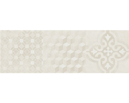 Keramik Dekorfliese Terra 25,0x75,0 cm beige matt