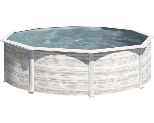 Aufstellpool Stahlwandpool-Set Gre rund Ø 320x122 cm inkl. Sandfilteranlage, Skimmer, Leiter, Filtersand & Anschlussschlauch Nordicoptik
