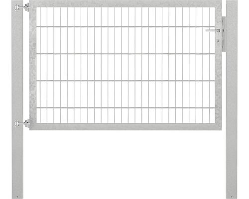 Stabgitter-Einzeltor ALBERTS Flexo Plus Typ 8/6/8 150 x 100 cm inkl. Pfosten 10 x 10 cm feuerverzinkt