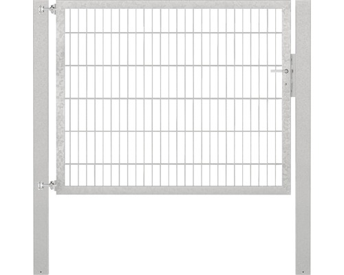 Stabgitter-Einzeltor ALBERTS Flexo Plus 8/6/8 150 x 120 cm inkl. Pfosten 10 x 10 cm feuerverzinkt