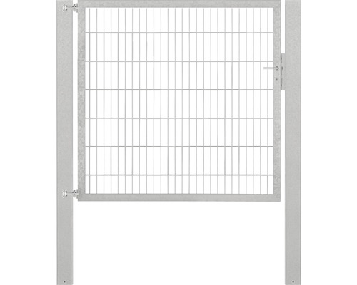 Stabgitter-Einzeltor ALBERTS Flexo Plus Typ 8/6/8 150 x 140 cm inkl. Pfosten 10 x 10 cm feuerverzinkt