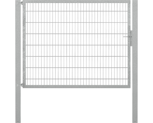 Stabgitter-Einzeltor ALBERTS Flexo Plus Typ 8/6/8 200 x 180 cm inkl. Pfosten 10 x 10 cm feuerverzinkt