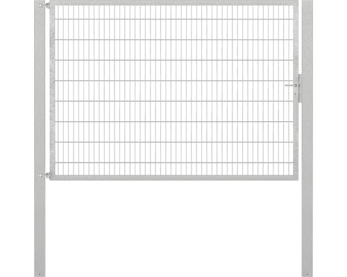 Stabgitter-Einzeltor ALBERTS Flexo Plus Typ 8/6/8 250 x 180 cm inkl. Pfosten 10 x 10 cm feuerverzinkt