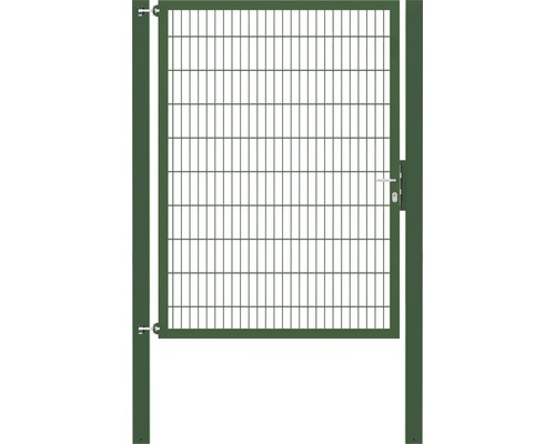 Stabgitter-Einzeltor ALBERTS Flexo Plus Typ 8/6/8 150 x 200 cm inkl. Pfosten 10 x 10 cm grün