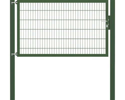 Stabgitter-Einzeltor ALBERTS Flexo Plus Typ 8/6/8 200 x 120 cm inkl. Pfosten 10 x 10 cm grün