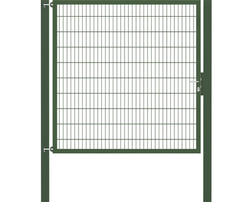 Stabgitter-Einzeltor ALBERTS Flexo Plus Typ 8/6/8 200 x 200 cm inkl. Pfosten 10 x 10 cm grün