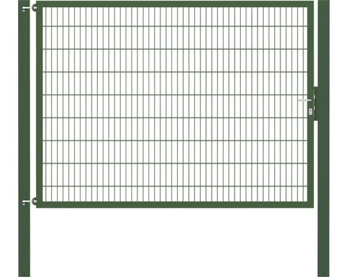 Stabgitter-Einzeltor ALBERTS Flexo Plus 8/6/8 250 x 180 cm inkl. Pfosten 10 x 10 cm grün