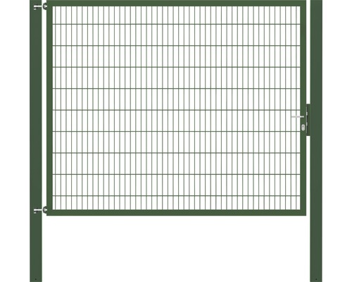 Stabgitter-Einzeltor ALBERTS Flexo Plus Typ 8/6/8 250 x 200 cm inkl. Pfosten 10 x 10 cm grün