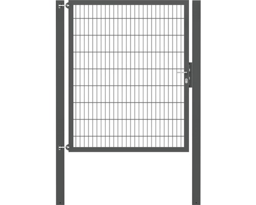 Stabgitter-Einzeltor ALBERTS Flexo Plus Typ 8/6/8 150 x 180 cm inkl. Pfosten 10 x 10 cm anthrazit