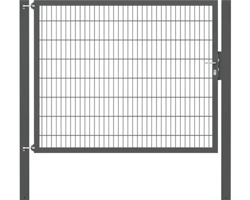 Stabgitter-Einzeltor ALBERTS Flexo Plus Typ 8/6/8 200 x 160 cm inkl. Pfosten 10 x 10 cm anthrazit