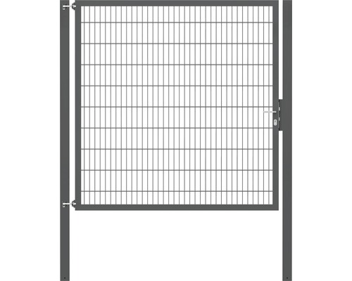 Stabgitter-Einzeltor ALBERTS Flexo Plus Typ 8/6/8 200 x 200 cm inkl. Pfosten 10 x 10 cm anthrazit