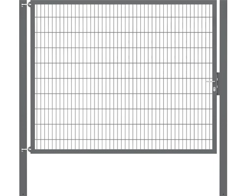 Stabgitter-Einzeltor ALBERTS Flexo Plus Typ 8/6/8 250 x 200 cm inkl. Pfosten 10 x 10 cm anthrazit