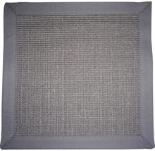Quadratischer Teppich mit gewebter Textur und Einfassung