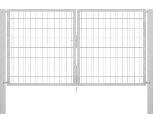 Stabgitter-Doppeltor ALBERTS Flexo Plus Typ 8/6/8 300 x 160 cm inkl. Pfosten 10 x 10 cm feuerverzinkt