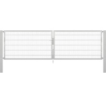 Stabgitter-Doppeltor ALBERTS Flexo Plus Typ 8/6/8 400 x 120 cm inkl. Pfosten 10 x 10 cm feuerverzinkt
