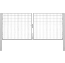Stabgitter-Doppeltor ALBERTS Flexo Plus Typ 8/6/8 400 x 160 cm inkl. Pfosten 10 x 10 cm feuerverzinkt