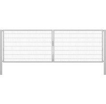 Stabgitter-Doppeltor ALBERTS Flexo Plus Typ 8/6/8 500 x 160 cm inkl. Pfosten 10 x 10 cm feuerverzinkt
