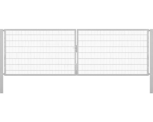 Stabgitter-Doppeltor ALBERTS Flexo Plus 8/6/8 500 x 160 cm inkl. Pfosten 10 x 10 cm feuerverzinkt