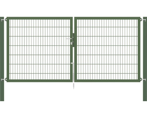 Stabgitter-Doppeltor ALBERTS Flexo Plus Typ 8/6/8 300 x 140 cm inkl. Pfosten 10 x 10 cm grün Stabgitter-Doppeltor ALBERTS Flexo Plus Typ 8/6/8 300 x 140 cm inkl. Pfosten 10 x 10 cm grün