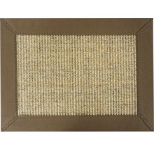 Teppich aus Sisal mit Stoffrand