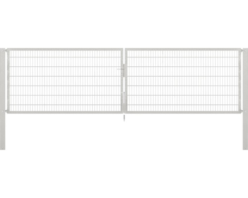 Stabgitter-Doppeltor ALBERTS Flexo Plus 8/6/8 500 x 140 cm inkl. Pfosten 10 x 10 cm feuerverzinkt