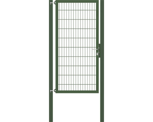 Stabgitter-Einzeltor ALBERTS Flexo Plus Typ 8/6/8 100 x 200 cm inkl. Pfosten 8 x 8 cm grün