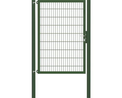 Stabgitter-Einzeltor ALBERTS Flexo Plus Typ 8/6/8 125 x 180 cm inkl. Pfosten 8 x 8 cm grün