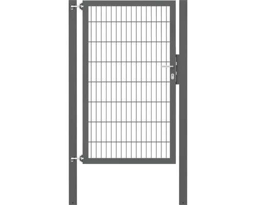 Stabgitter-Einzeltor ALBERTS Flexo Plus 8/6/8 100 x 160 cm inkl. Pfosten 8 x 8 cm anthrazit