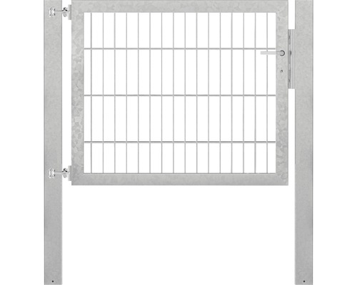 Stabgitter-Einzeltor ALBERTS Flexo Plus 8/6/8 100 x 80 cm inkl. Pfosten 8 x 8 cm feuerverzinkt