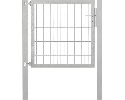 Stabgitter-Einzeltor ALBERTS Flexo Plus Typ 8/6/8 100 x 100 cm inkl. Pfosten 8 x 8 cm feuerverzinkt