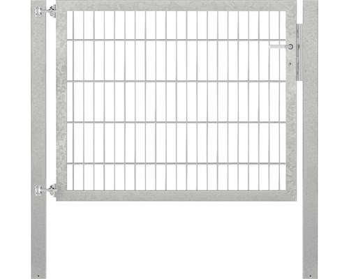 Stabgitter-Einzeltor ALBERTS Flexo Plus Typ 8/6/8 125 x 100 cm inkl. Pfosten 8 x 8 cm feuerverzinkt