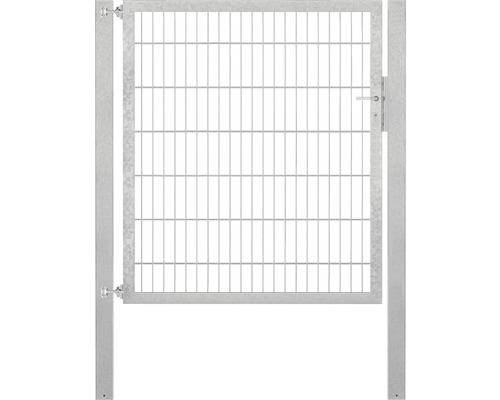 Stabgitter-Einzeltor ALBERTS Flexo Plus Typ 8/6/8 125 x 140 cm inkl. Pfosten 8 x 8 cm feuerverzinkt