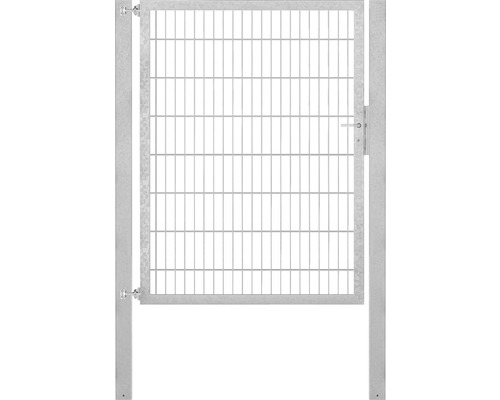 Stabgitter-Einzeltor ALBERTS Flexo Plus Typ 8/6/8 125 x 160 cm inkl. Pfosten 8 x 8 cm feuerverzinkt