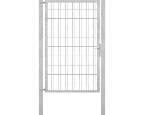 Stabgitter-Einzeltor ALBERTS Flexo Plus Typ 8/6/8 125 x 200 cm inkl. Pfosten 8 x 8 cm feuerverzinkt