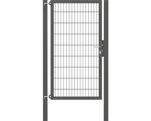 Stabgitter-Einzeltor ALBERTS Flexo Plus Typ 8/6/8 100 x 180 cm inkl. Pfosten 8 x 8 cm anthrazit