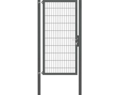 Stabgitter-Einzeltor ALBERTS Flexo Plus Typ 8/6/8 100 x 200 cm inkl. Pfosten 8 x 8 cm anthrazit