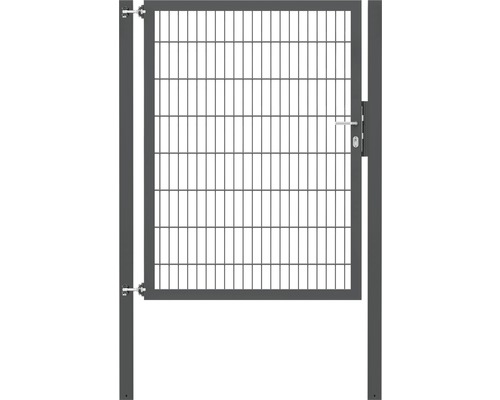 Stabgitter-Einzeltor ALBERTS Flexo Plus Typ 8/6/8 125 x 160 cm inkl. Pfosten 8 x 8 cm anthrazit