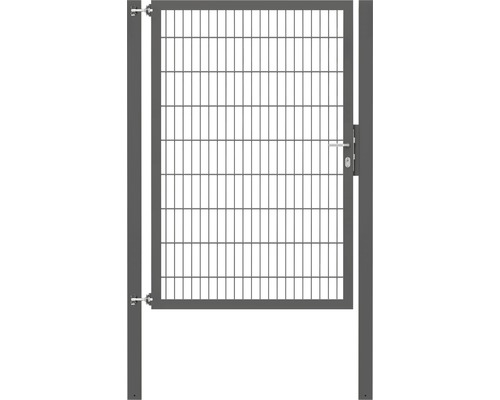 Stabgitter-Einzeltor ALBERTS Flexo Plus 8/6/8 125 x 180 cm inkl. Pfosten 8 x 8 cm anthrazit