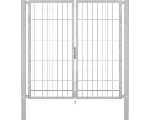 Stabgitter-Doppeltor ALBERTS Flexo Plus Typ 8/6/8 200 x 200 cm inkl. Pfosten 8 x 8 cm feuerverzinkt