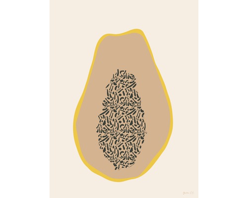 Kunstdruck Papaya 70x100 cm