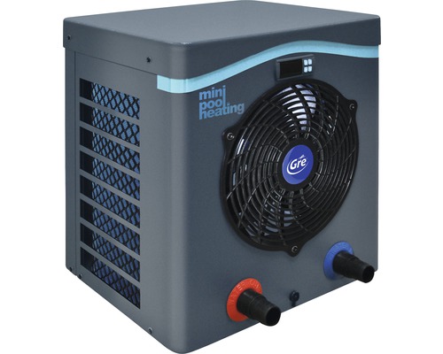 Poolheizung Miniwärmepumpe Gre 5,5kW Heizleistung bis 40m³ grau Gre Mini Pool Heizung