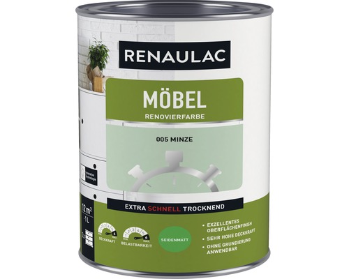 Farbdose Renaulac Möbelfarbe 005 Minze