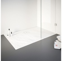Extraflache Rechteck-Duschwanne Schulte Plan ExpressPlus EP21671404 140x75x4 cm alpinweiß strukturiert