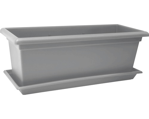 Pflanzkasten aus Kunststoff mit Untersetzer