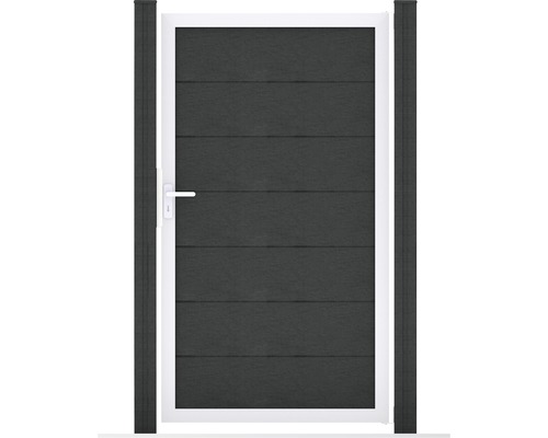 Einzeltor GroJa Flex Grande Rahmen silber 100 x 180 cm anthrazit